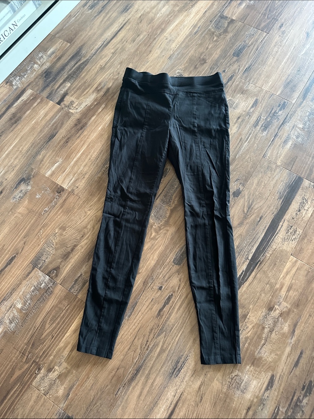 Women’s Black Stretch Leggings with Elastic Waistband